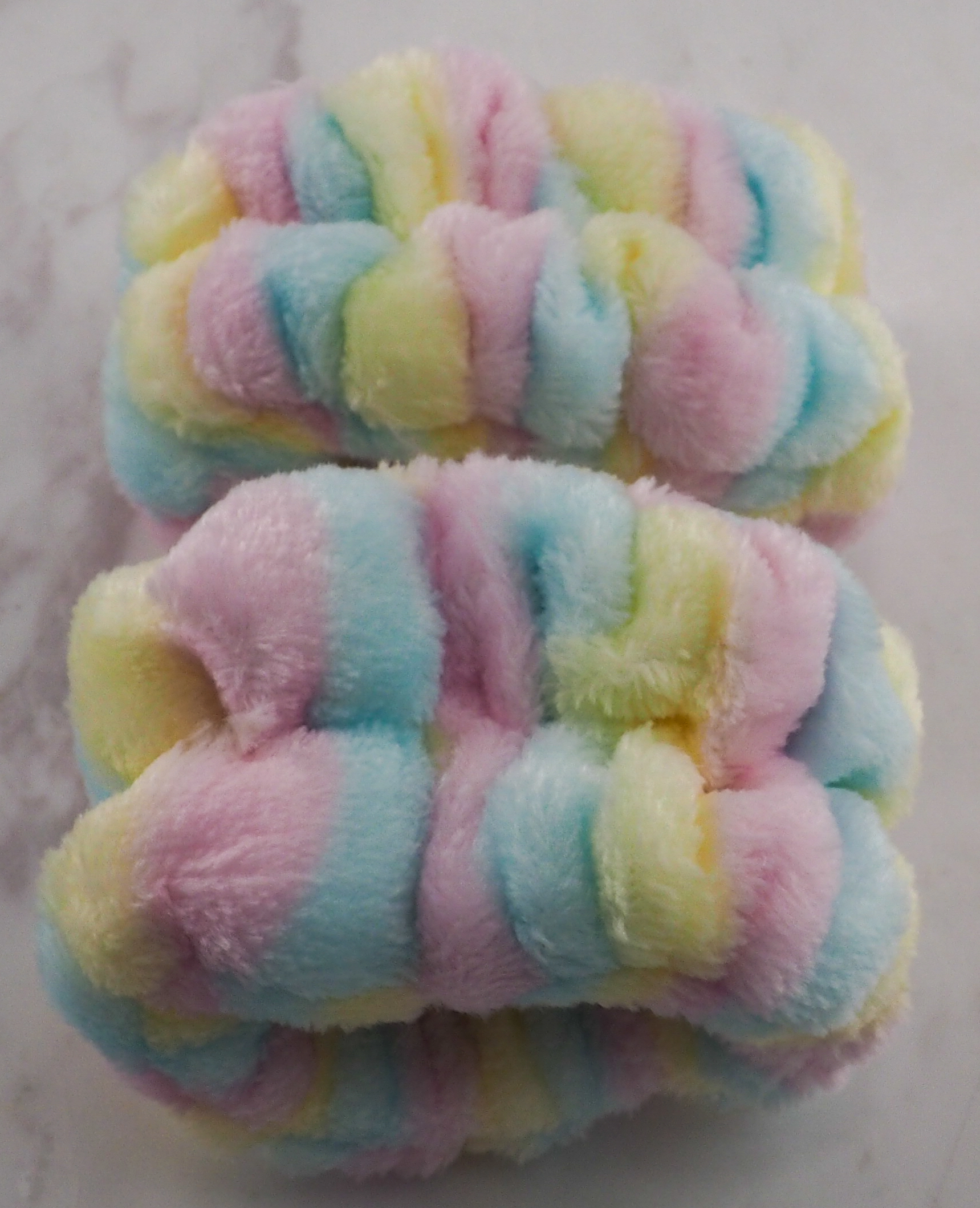 Rainbow Sherbet Fluff Cuffs - Image 3