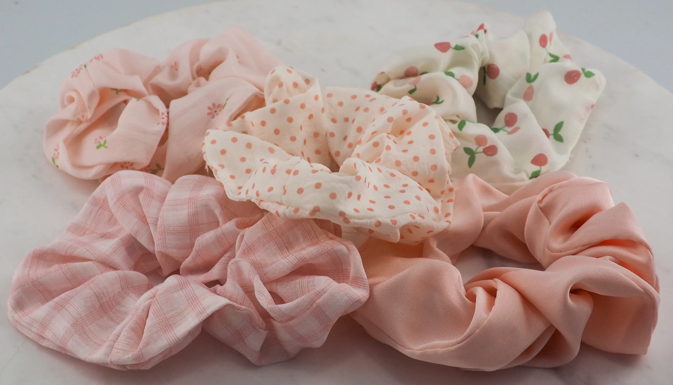 Peachy Bloom Scrunchie - Image 2