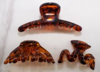 Honey Shell Claw Clip