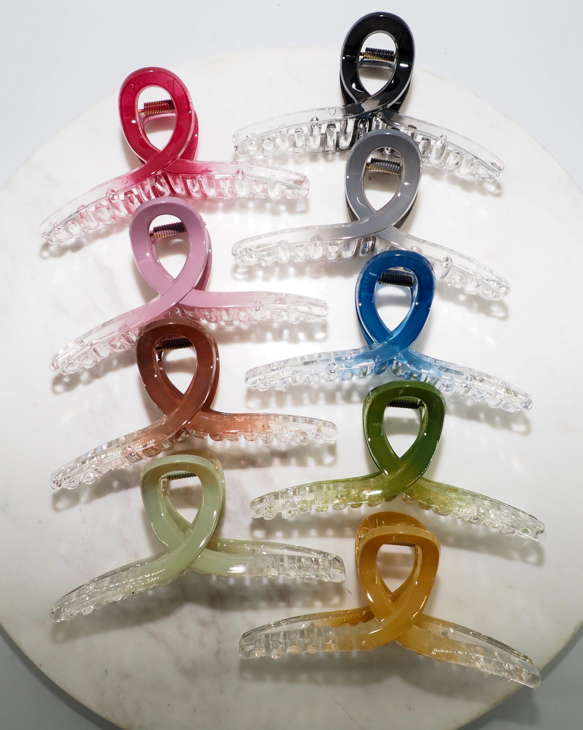 Crystal Loop Claw Clip